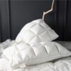 Natural Goose Down Rectangle Shaped Pillow for Sleeping 2 pcs Set - Image 6