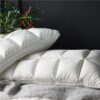 Natural Goose Down Rectangle Shaped Pillow for Sleeping 2 pcs Set - Image 3