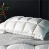 Natural Goose Down Rectangle Shaped Pillow for Sleeping 2 pcs Set - Image 4